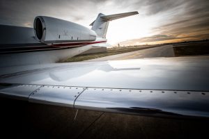 Jet Linx Private Jet on Omaha Airport Ramp