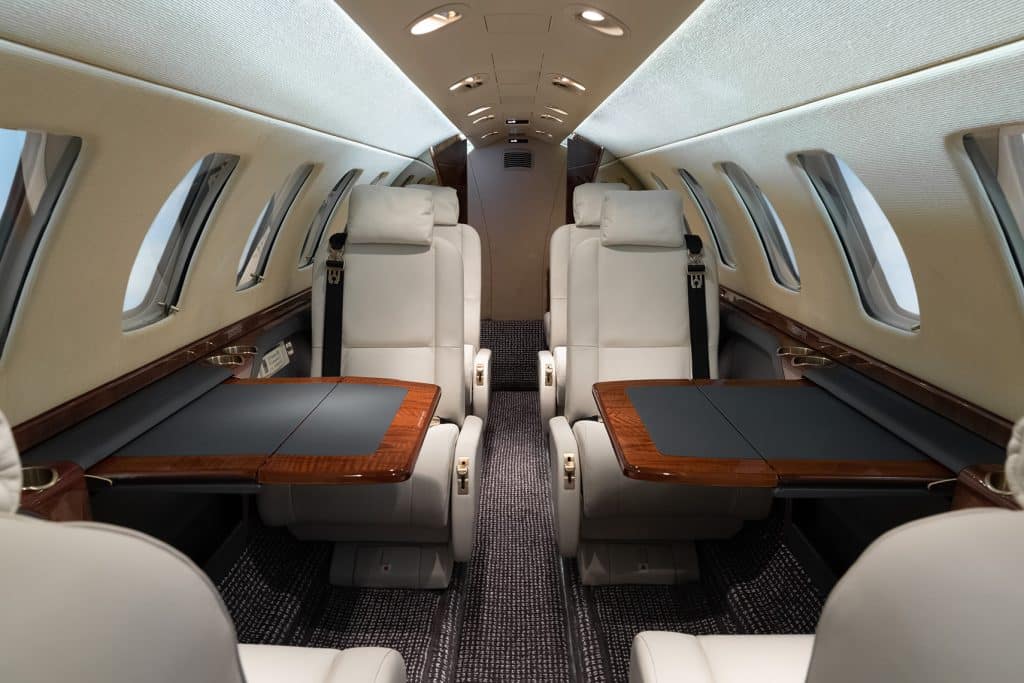 cessna citation cj3 private jet interior luxury cabin