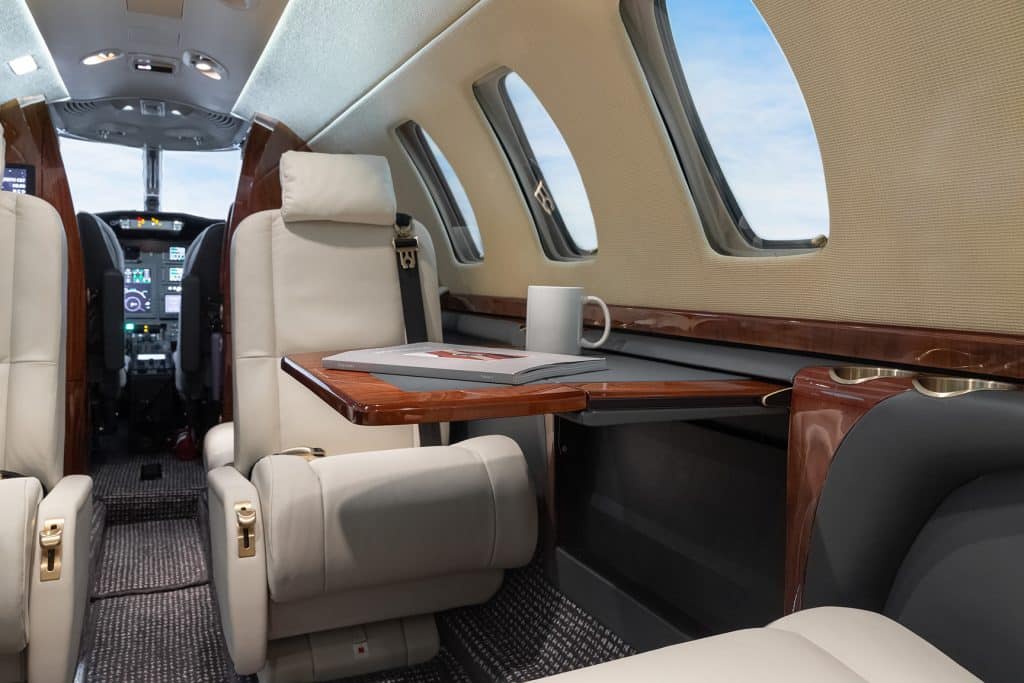 cessna citation cj3 private jet cabin interior